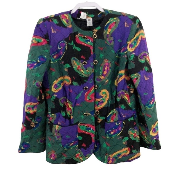 Emanuel Ungaro Parallele Paris Ruched Jacket Vintage 80s - Picture 1 of 9